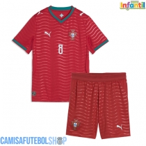 Camisa de time de futebol Portugal Bruno Fernandes #8 Replicas 1º Equipamento Infantil Mundo 2026 Manga Curta (+ Calças curtas)